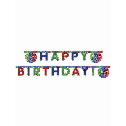 Procos PJ Masks "Happy Birthday" Banner