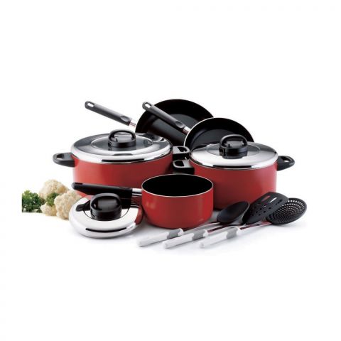 PRESTIGE - Non-Stick Cookware Set 11 PCS With Stainless Steel Lid