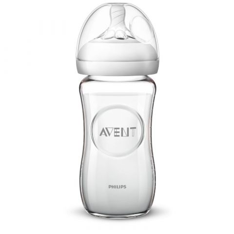 Philips Avent Natural Feeding Glass Bottle 240ml X 1