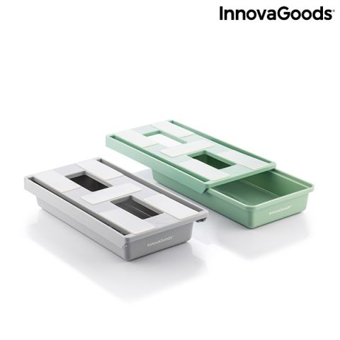 InnovaGoods Underalk Adhesive Auxiliary Desk Drawer Set (2 Units)