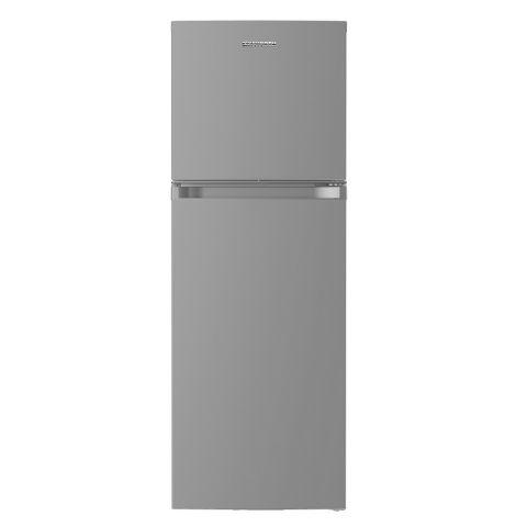 Skyworth Double Door Refrigerator 420 L 14.8 Cft- Silver