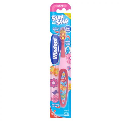 Wisdom Step By Step Kids Toothbrush 6-8 Years