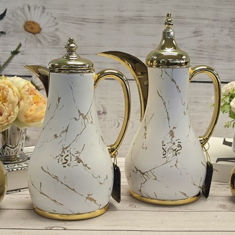 Luxury Tea & Coffee Flask Set of 2 Pcs - Marble 