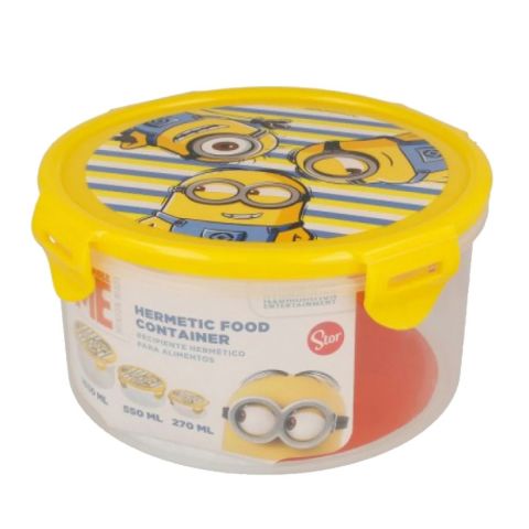 Stor Round Hermetic Food Container Minions Rules 1030 ml 