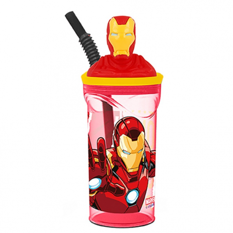 Stor 3D Avengers Comic Heroes Iron Man 360 ml 
