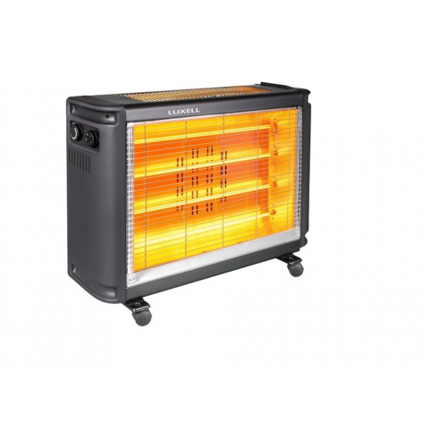 Luxell 2200W Quartz Heater 4+2 Tubes - Black