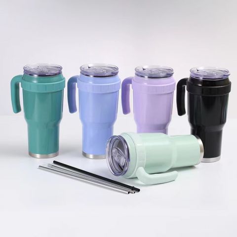 Vacuum Tumbler Cup with Handle 1200Ml