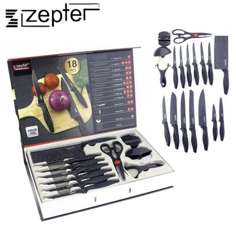 Zepter Ultra Sharp Kitchen Knife Set 18 Pcs
